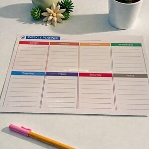Weekly Dry Erase And Magnetic Planner (EUC)